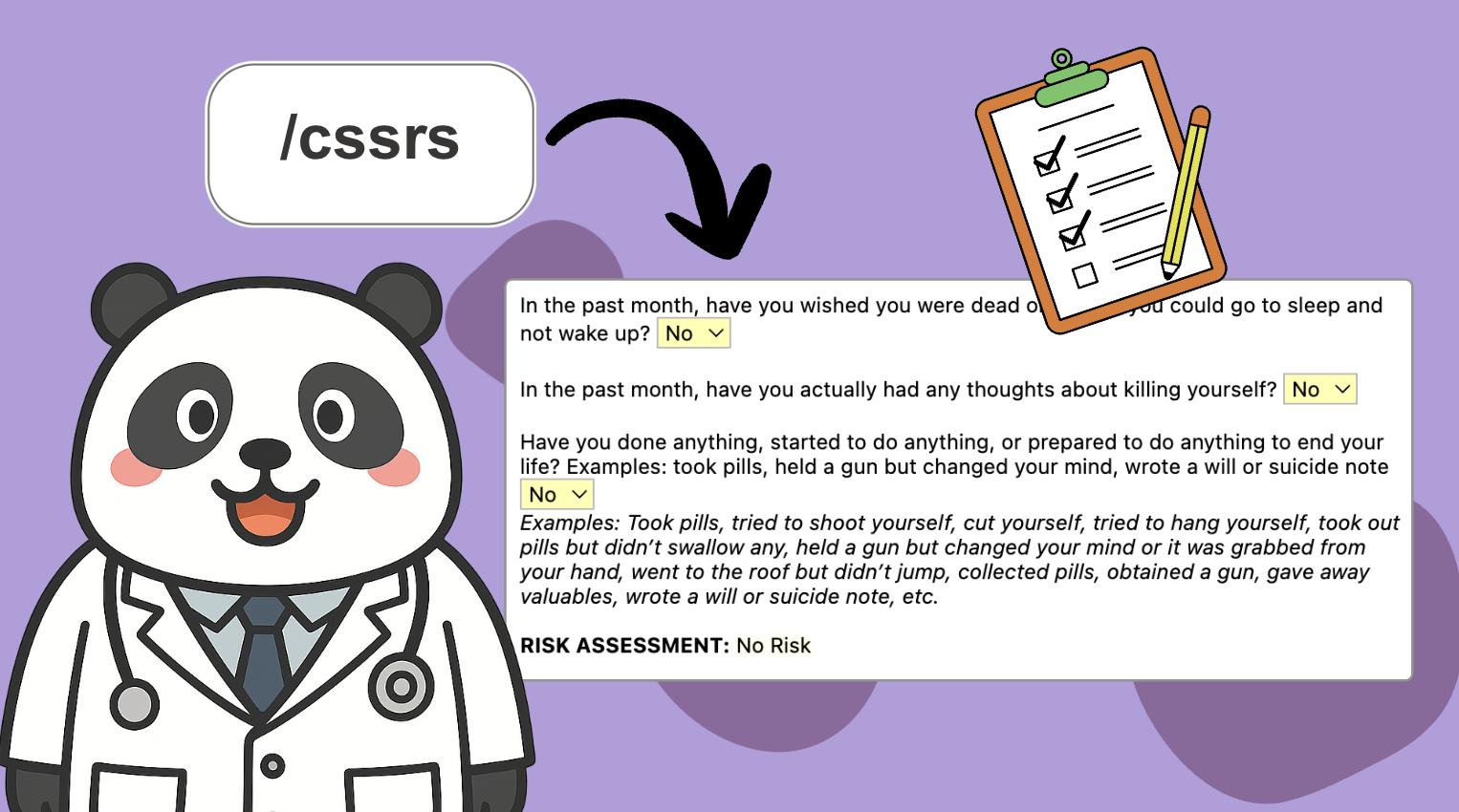 C-SSRS Assessment cover
