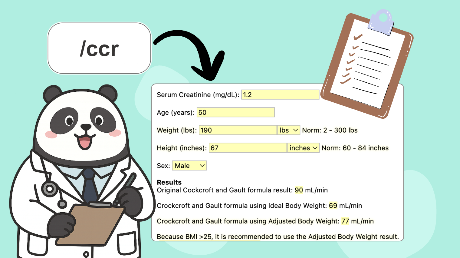 Creatinine Clearance Calculator cover